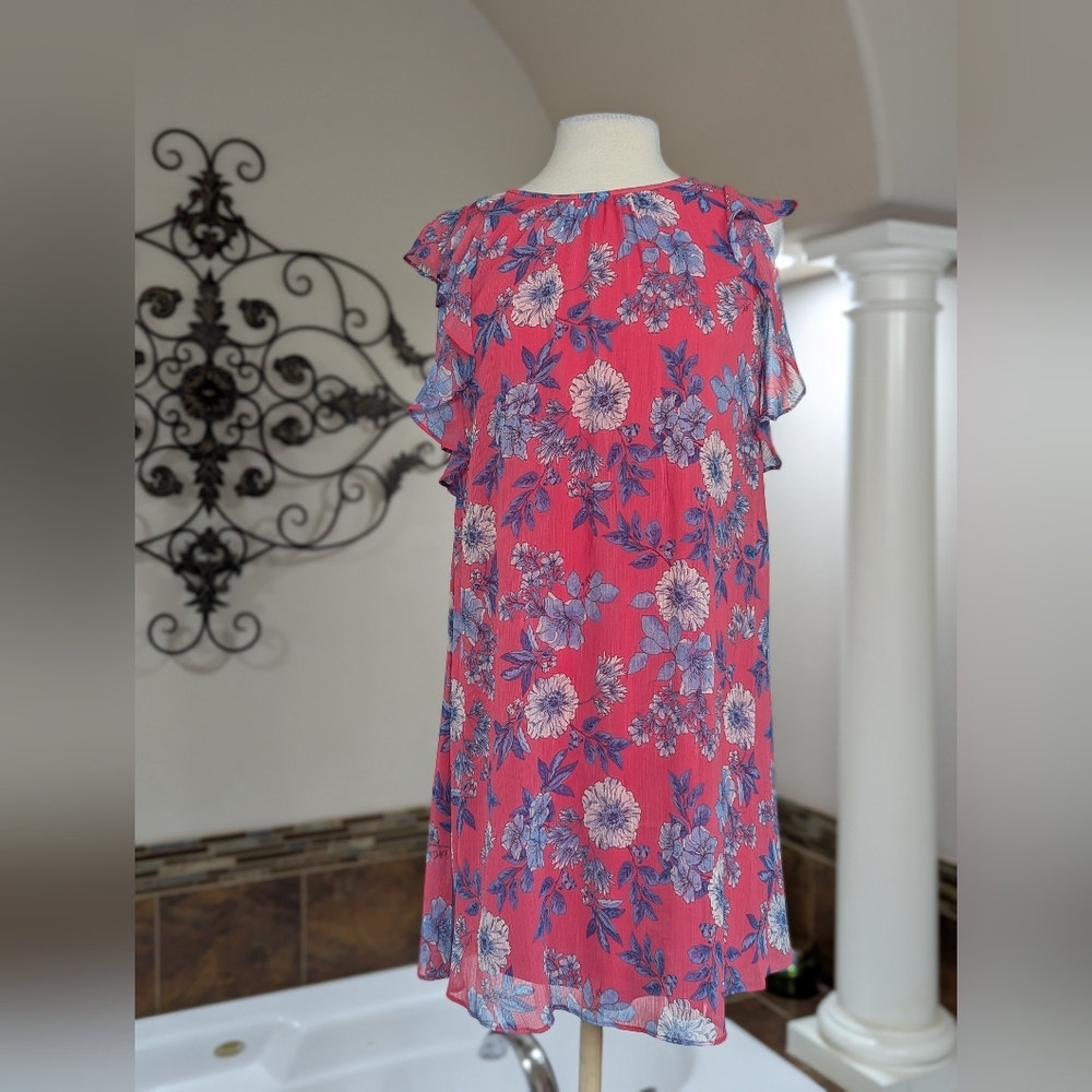Tommy Hilfiger New Pink & Blue Floral Dress NWT Wedding Spring Summer